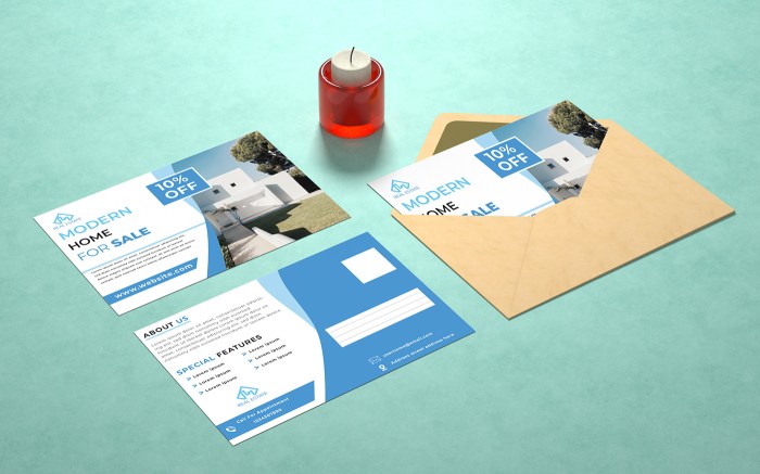 Postcard marketing design